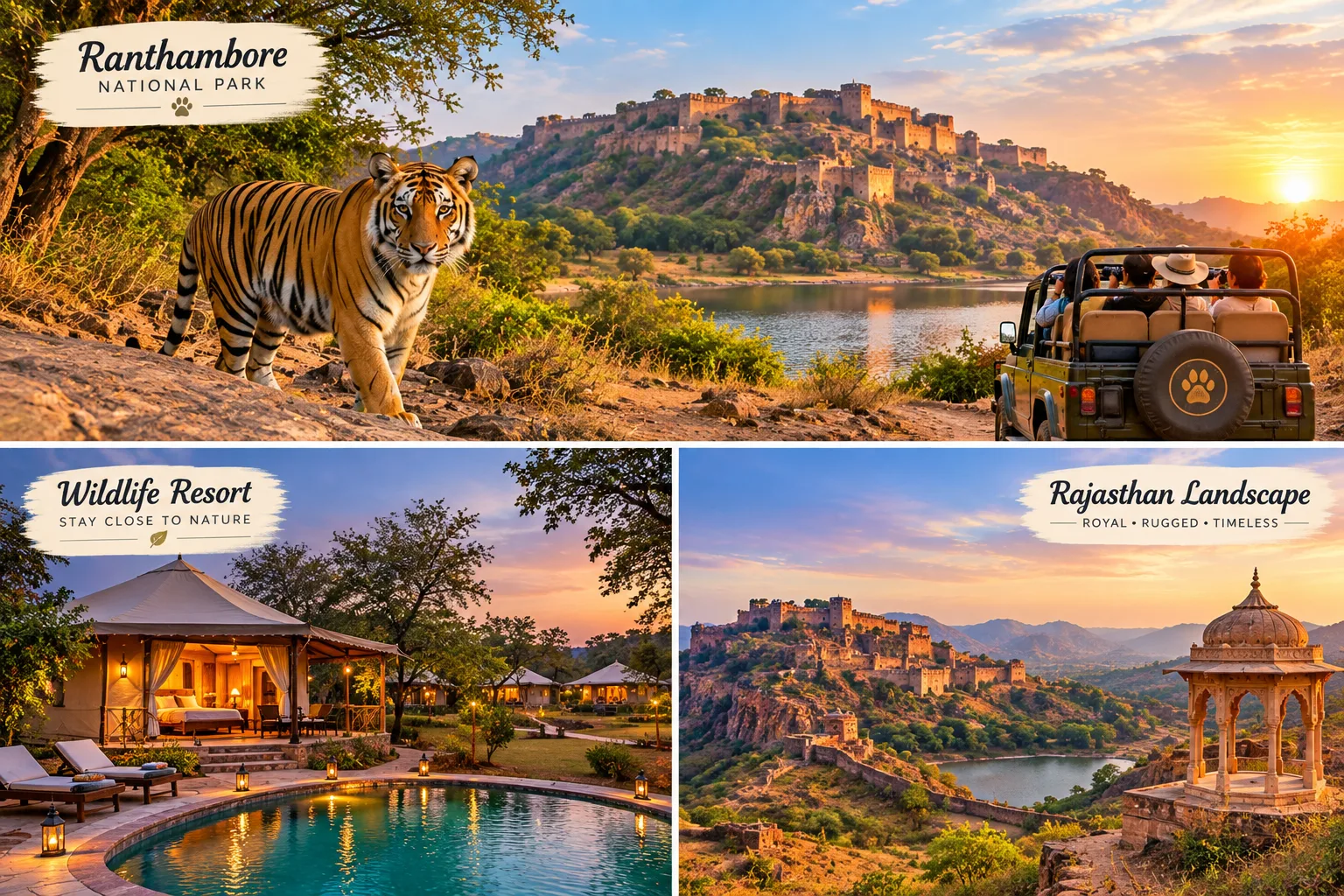 Jaipur to Ranthambore – Wildlife & Resort Experience