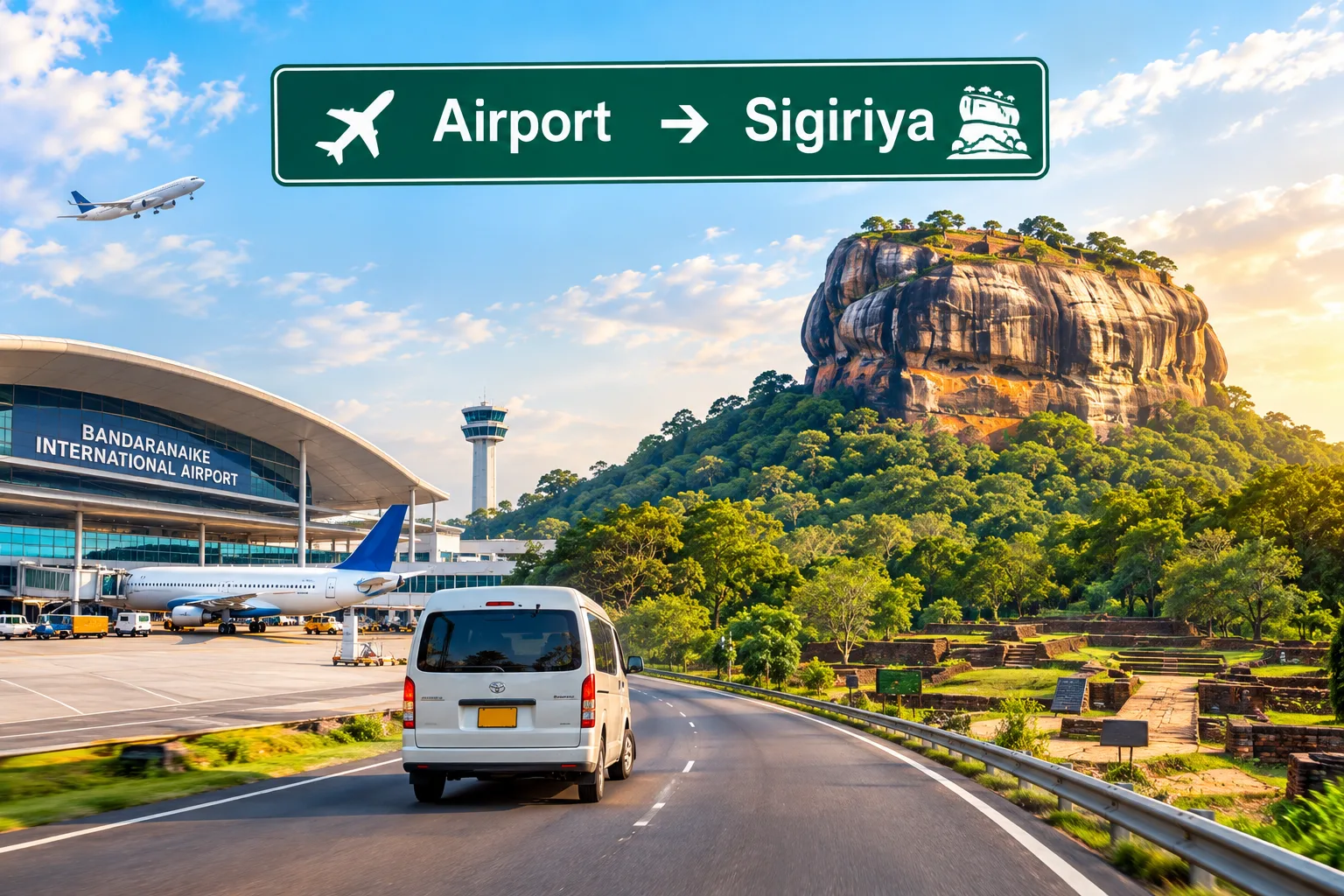 Airport → Sigiriya