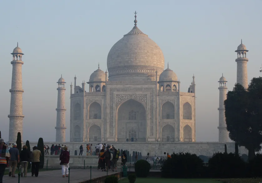 The Taj Mahal in the morning light at Agra